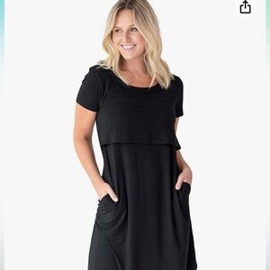 Kindred Bravely Eleanora Ultra Soft Maternity/Nursing Nightgown & Lounge Dress.